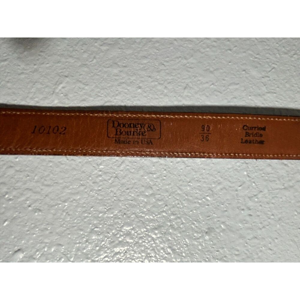 Vintage Dooney & Bourke Curried Bridle Leather Belt 10102